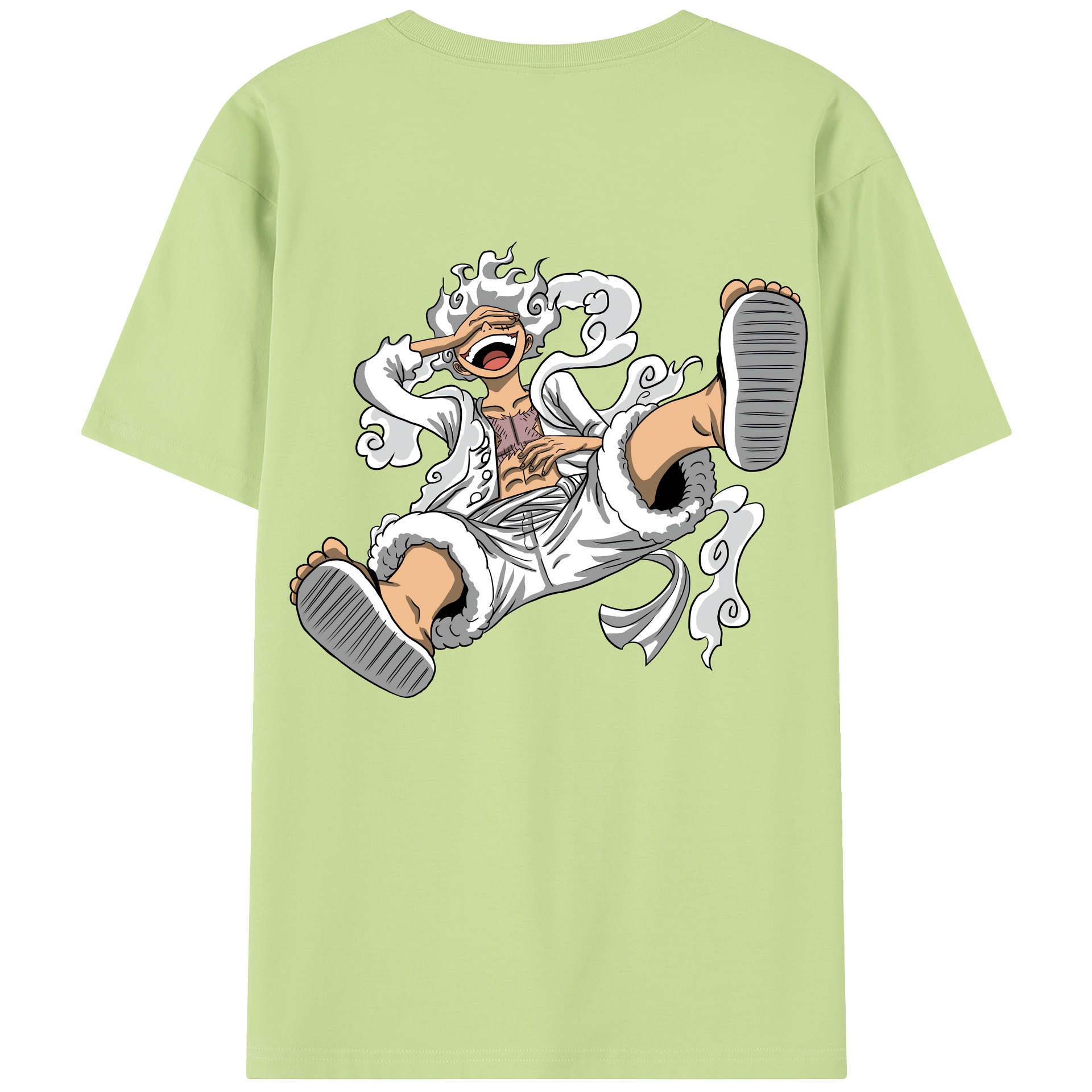 ワンピース モンキー・D・ルフィ ONE PIECE Monkey D. Luffy 綿100％半袖Tシャツ（背面プリント）